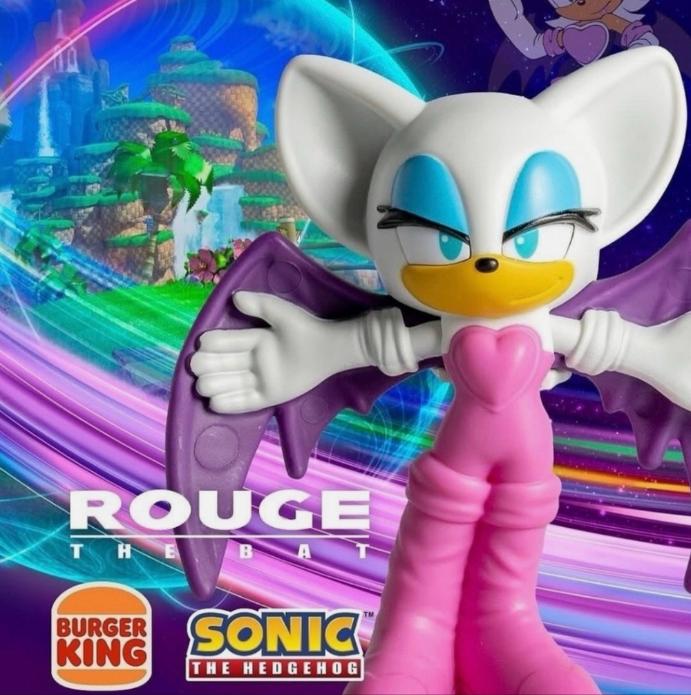 Rouge the Bat Kids Toy - Purple and Pink Sonic The Hedgehog Collectible